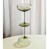 4728 3 lyon champagne saucer olivegreen set of 2