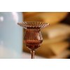5184 2 tulipan candle holder 20 cm new brown