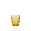 5232 wave tumbler amber set of 6