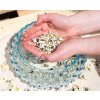 5565 2 underlay azure hobnail large bowl