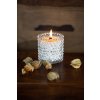 6336 1 clear hobnail candle small