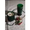 6567 dark green hobnail goblet set of 2
