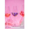 9660 1 hand painted verona white wine 350 ml flamingo set of 2
