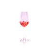 9663 hand painted verona white wine 350 ml apricot set of 2