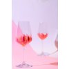9663 4 hand painted verona white wine 350 ml apricot set of 2