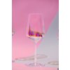 9687 1 hand painted sevilla white wine 350 ml stripe flamingo set of 2