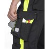 Kalhoty s laclem ARDON®NEON zkrácené černo-žlutá
