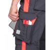 Kalhoty s laclem ARDON®NEON prodloužené šedo-červená