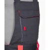 Kalhoty s laclem ARDON®NEON prodloužené šedo-červená