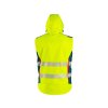 Bunda CXS BEDFORD, výstražná, pánská, softshell, žluto-petrolová