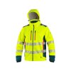Bunda CXS BEDFORD, výstražná, pánská, softshell, žluto-petrolová