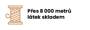 Přes 8 000 metrů látek skladem