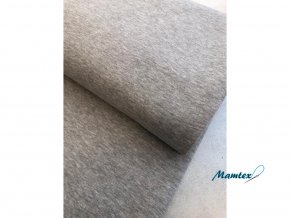 Teplákovina nepočesaná MELÉ 92 % bavlna / 8 % elastan (Barva Melé tmavé)
