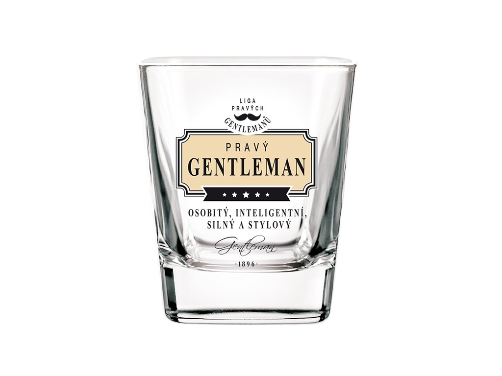 Sklenice na whisky Pravý gentleman