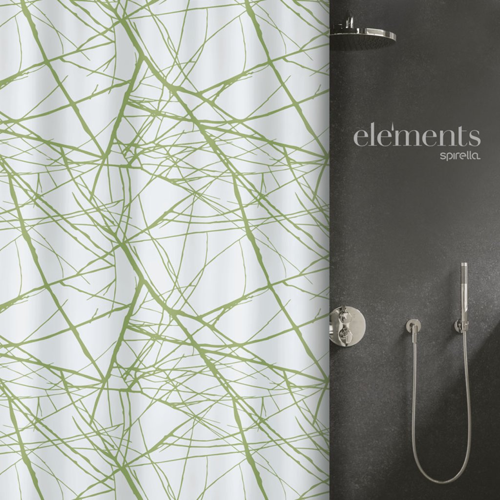 Elements by Spirella sprchový závěs ze série FORES, 240 x 180 cm