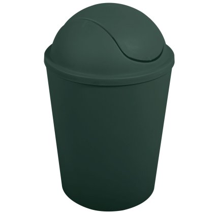MSV výklopný koš AKO, tmavě zelený plast, 5,5 L