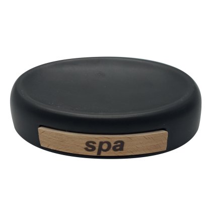 MSV mýdlenka Spa, černý nápis, keramika