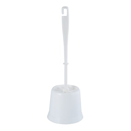 Bílá WC štětka MSV plast