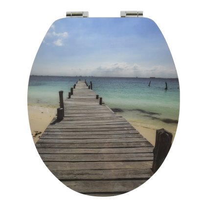 MSV WC prkénko MALEDIVES s motivem, MDF