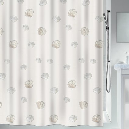 Textilní sprchový závěs atlantis 240 x 180 cm champagne Spirella