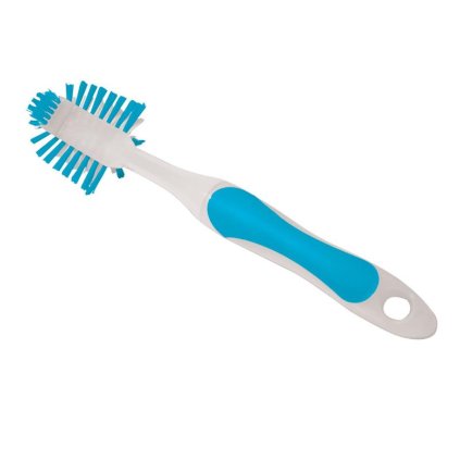 MSV plastový kartáč na nádobí, bílo-modrý 29 cm