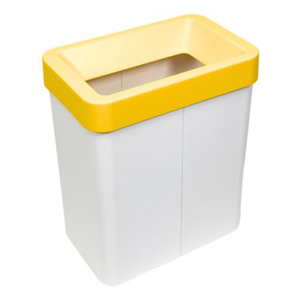 Odpadkový koš na tříděný odpad Caimi Brevetti Maxi W,50 L, žlutý, plast