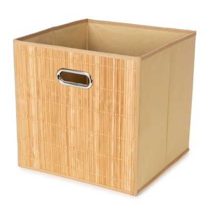 Compactor úložný košík ANJI - L, bambusový s látkou, přírodní_01