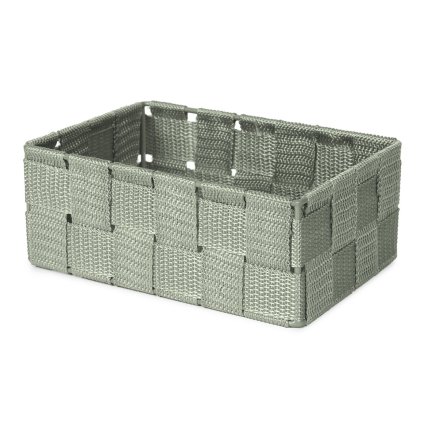 Compactor úložný organizér STAN - M, tkané pásky, kovový rám, 18 x 12 x 7 cm, zelený