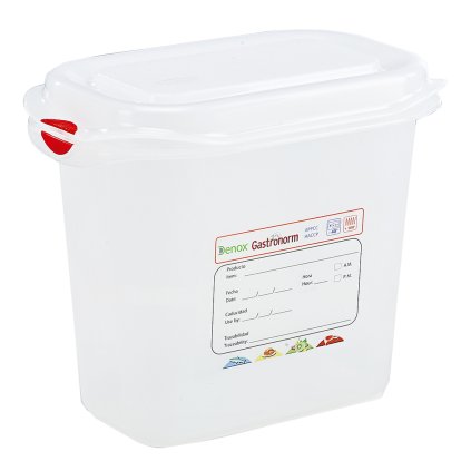 Denox gastronádoba GN1/9 s víkem GASTRONOX, 150 mm, polypropylen, objem 1,5 L