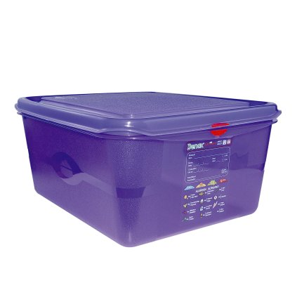 Denox gastronádoba GN1/2 s víkem GASTRONOX ALLERGEN, 150 mm, PP, objem 10 L