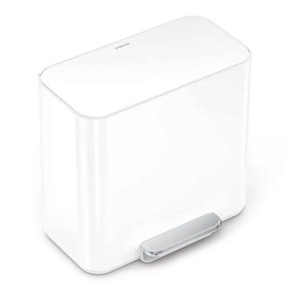 Bílý odpadkový koš o objemu 15 litrů