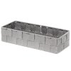 Úložný organizér do zásuvky Compactor TEX  košík L, 30 x 12 x 7 cm, šedý