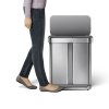 Pedálový odpadkový koš na tříděný odpad Simplehuman CW2025 nerez ocel silný pedál