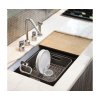 Odkapávač na nádobí Simplehuman – Compact, šedý plast - v interiéru
