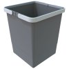 Plastový koš s rukojeťmi o objemu 10 L, šedý, Elletipi PTM SM28 C97 M