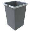 Plastový koš s rukojeťmi o objemu 12 L, šedý, Elletipi PTM SM34 C97 M