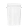 Hranatý koš na prádlo, s víkem, bílý, compactor