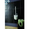 Chromová samolepící WC štětka na stěnu Compactor systém bez vrtání