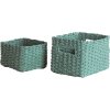 Set pletených košíků, 2 dílný, zelený, Compactor RAN7419