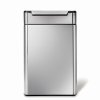 koš na tříděný odpad Simplehuman 48 L (24/24), hranatý, kartáčovaná nerez ocel