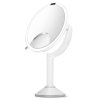 Zrcátko na makeup Sensor TRIO, dobíjecí, bílá nerez Simplehuman