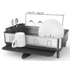 Odkapávač na nádobí  Simplehuman KT1181, šedý plast,nerez ocel