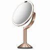 Kosmetické zrcátko Simplehuman Sensor TRIO ST3034 -bronz 1x zvětšení
