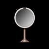 Simplehuman kosmetické zrcátko Sensor TRIO, LED osvětlení, rose gold