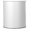 Bílý odpadkový koš z oceli, objem 30 L, Rossignol Appy 50143
