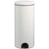 Odpadkový koš s pedálem, bílý, objem 30 L, Rossignol Elora 90233