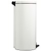 Koš na odpadky, pedálový, bílý, objem 30 L, Rossignol Elora 90233