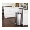 Koš na odpadky na tříděný odpad, Simplehuman – 30/16 l, obdélníkový, matná ocel, FPP