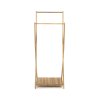 Dvojitý věšák na oblečení Compactor Stender Bamboo 60 x 34 x 142/162 cm