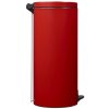Koš na odpadky, pedálový, červený, objem 30 L, Rossignol Elora 90327